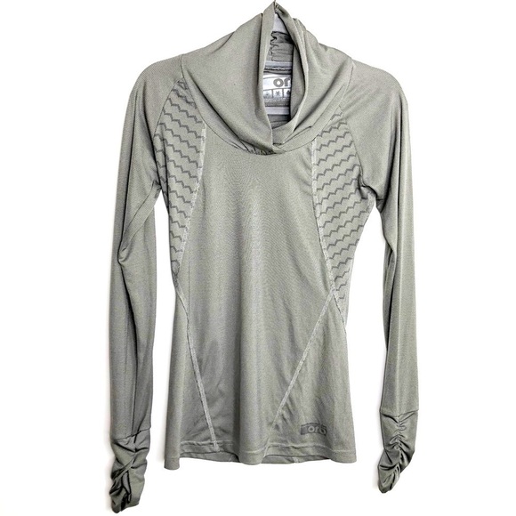 Orb Gray athletic long sleeve top - Picture 12 of 12